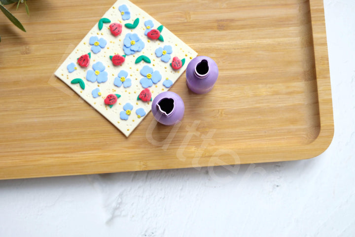 Micro Ladybug Polymer Clay Cutter Set: Earring Making Tools