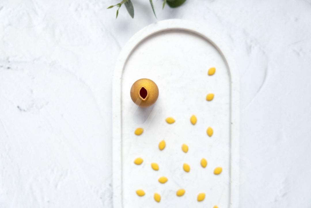 Micro Lemon Clay Cutter: Polymer Clay Earring Tool (8mm)