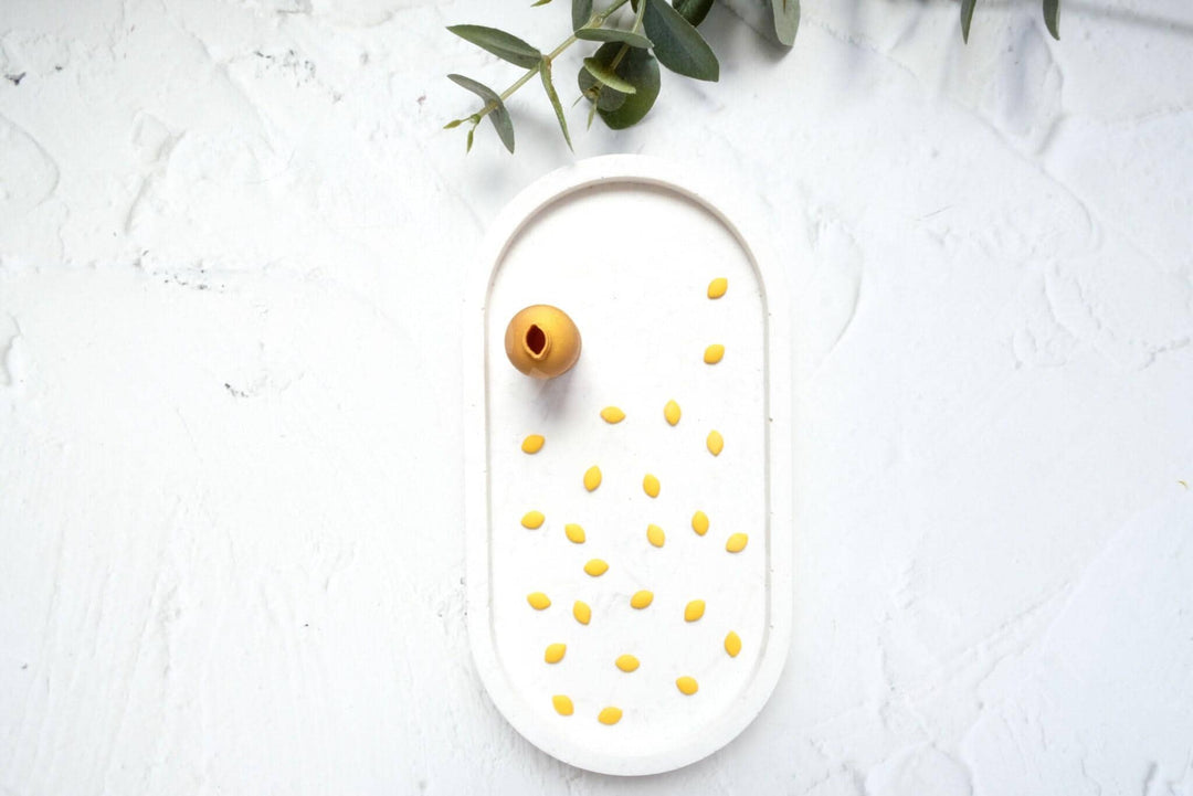 Micro Lemon Clay Cutter: Polymer Clay Earring Tool (8mm)