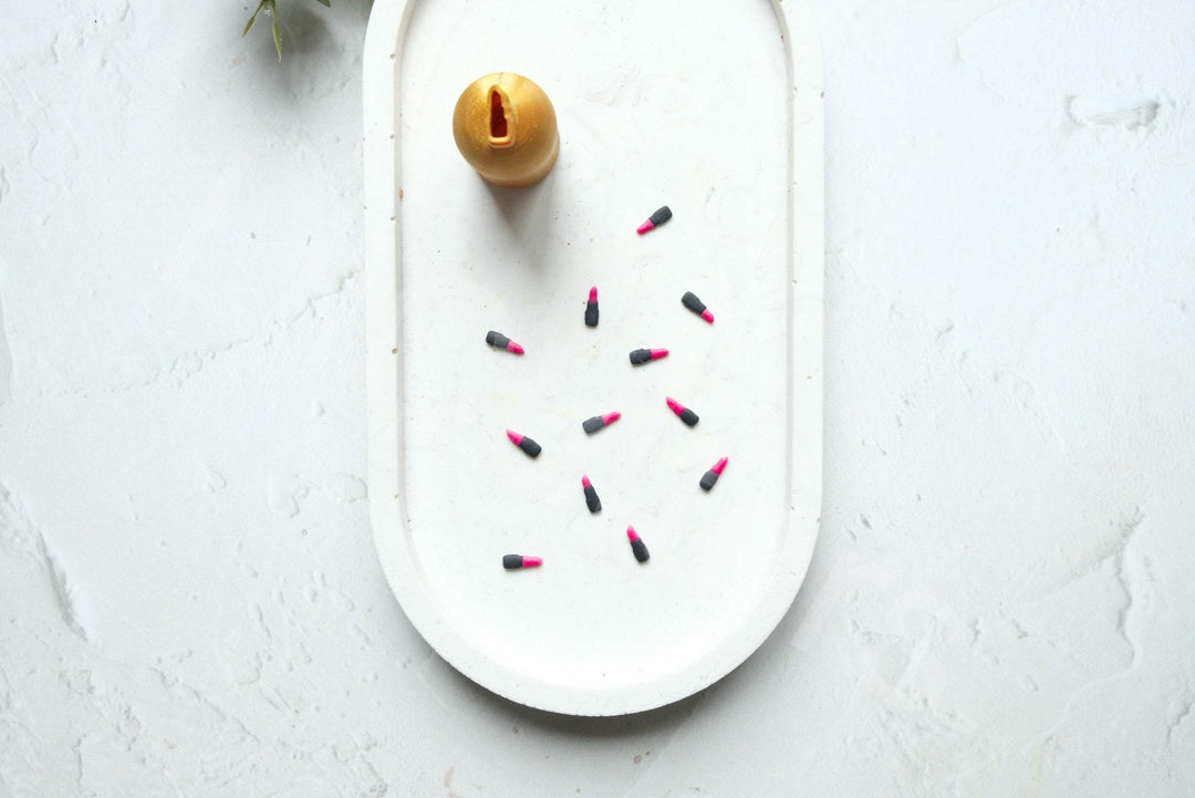 Micro Lipstick Polymer Clay Cutter: 9mm Earring Making Tool