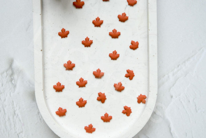 Micro Maple Leaf Clay Cutters: Polymer Clay Earring Making Tools