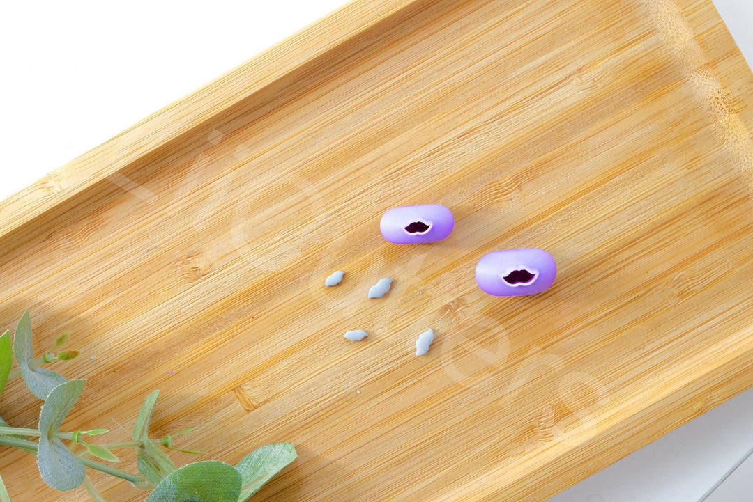 Micro Mustard Polymer Clay Cutter: 3D Printed Earring Tool