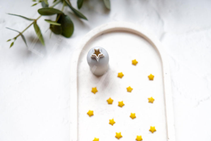 Micro Star Polymer Clay Cutter: 8mm Earring Making Tool