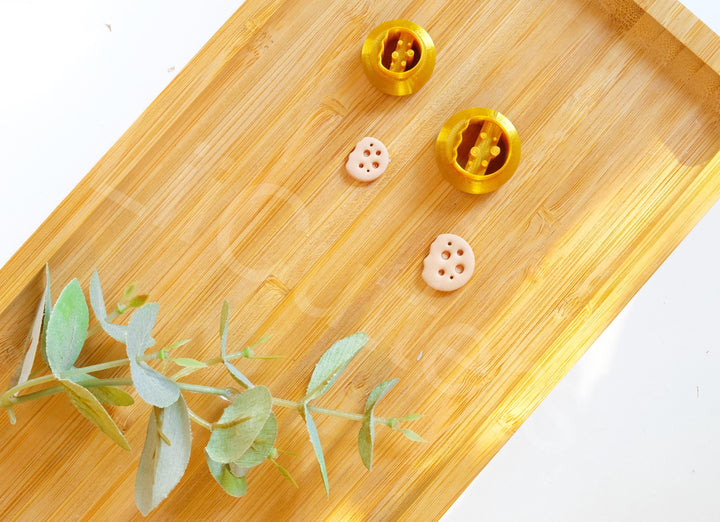 Chocolate Chip Cookie Polymer Clay Cutter: Earring Stud Tool