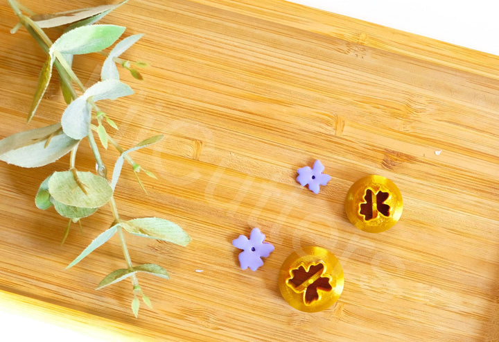 Mini Flower Polymer Clay Cutter: Earring Stud Tool