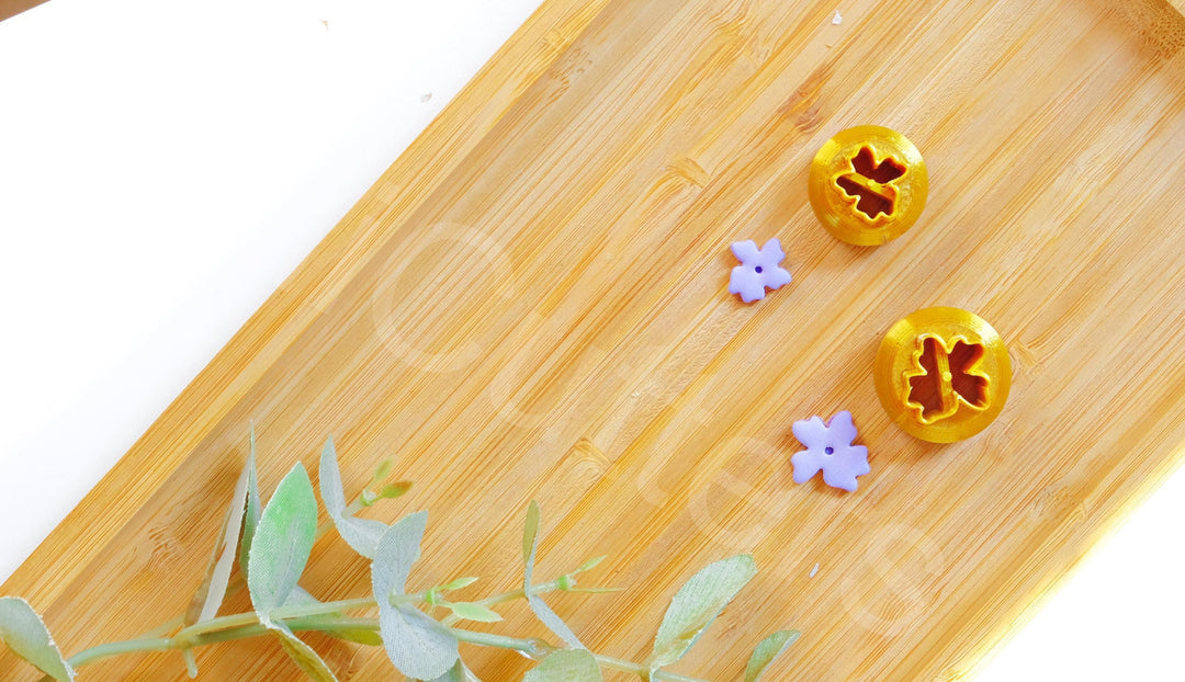 Mini Flower Polymer Clay Cutter: Earring Stud Tool