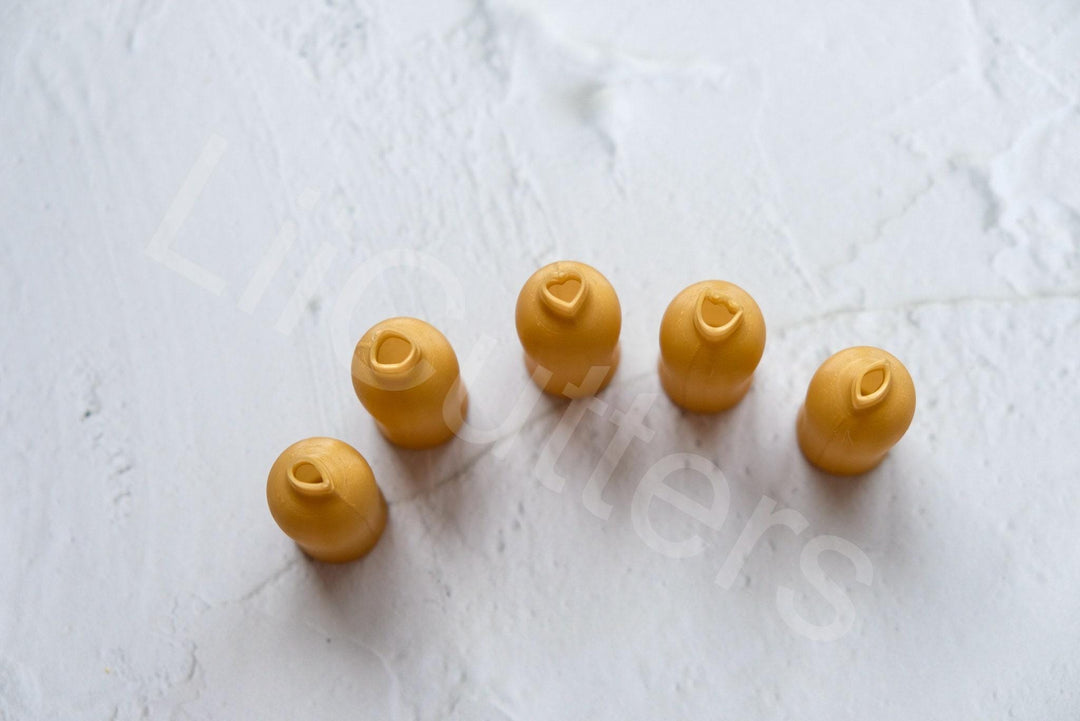 Mini Leaf & Heart Polymer Clay Cutters: Earring Making Tools