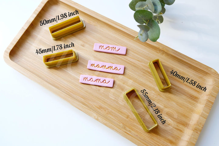 Mom Mama Polymer Clay Stamp and Cutter Set: Earring Making Tool