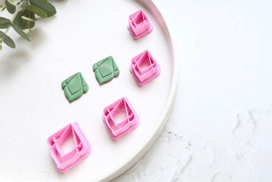 Moroccan Drop Polymer Clay Cutter Set: Boho Earring Cutters