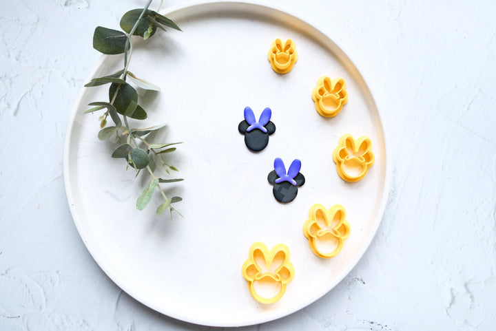 Mouse Easter Cookie Cutter: Bunny Ears Polymer Clay Cutter