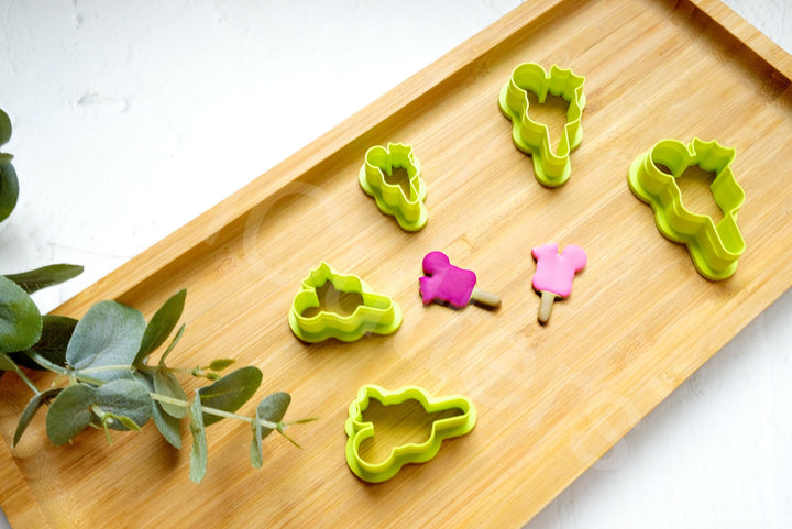 Mouse Ice Cream Polymer Clay Cutter: Earring & Cookie DIY