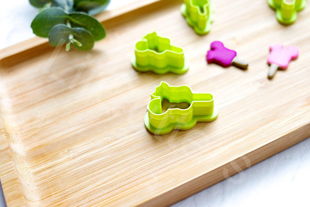 Mouse Ice Cream Polymer Clay Cutter: Earring & Cookie DIY
