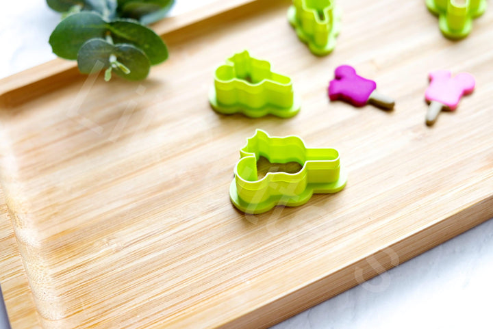 Mouse Ice Cream Polymer Clay Cutter: Earring & Cookie DIY