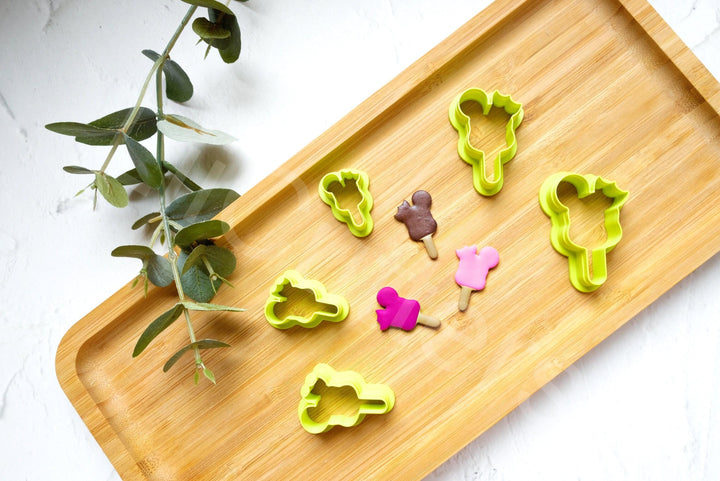 Mouse Ice Cream Polymer Clay Cutter: Earring & Cookie DIY