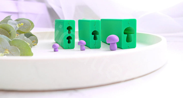 Mushroom Bead Roller – Polymer Clay Earring Making Tool, DIY Bead Mold for Jewelry, Cute Mushroom Shapes