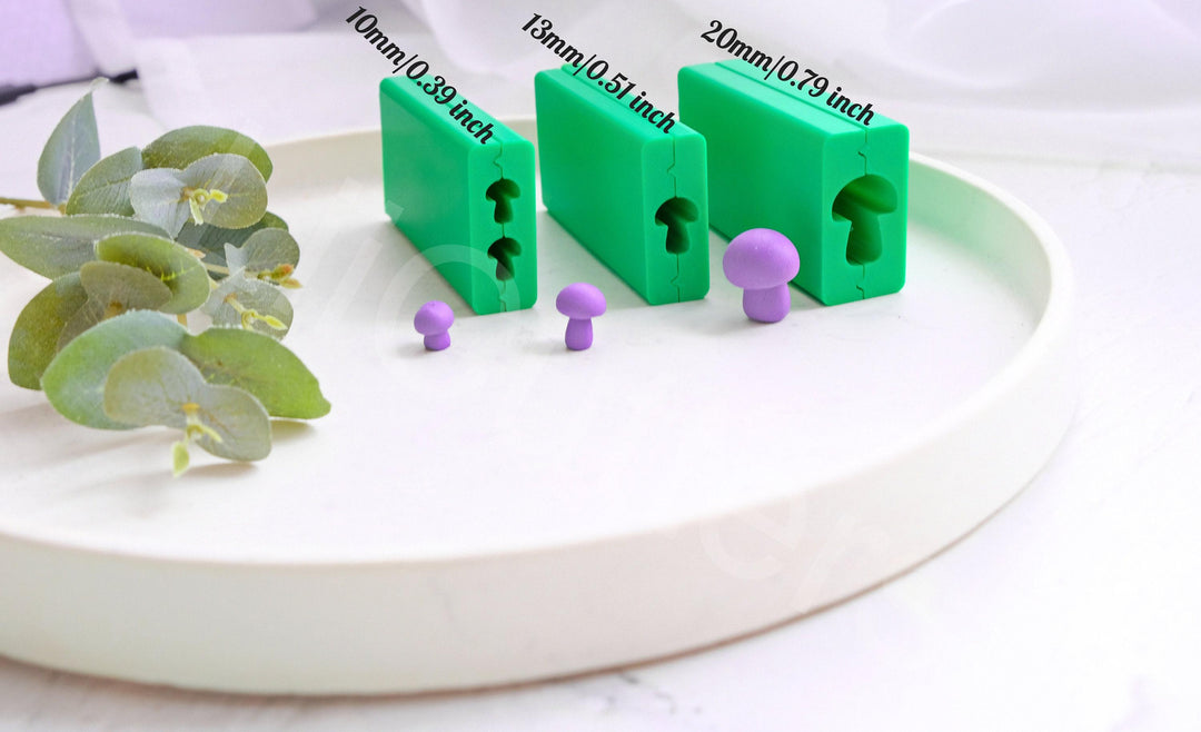 Mushroom Bead Roller – Polymer Clay Earring Making Tool, DIY Bead Mold for Jewelry, Cute Mushroom Shapes