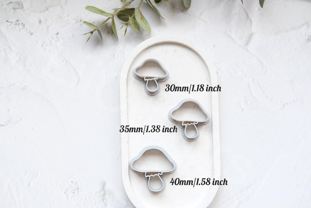 Mushroom Clay Cutter: Polymer Clay Earring & Cookie Tool