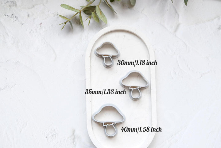 Mushroom Clay Cutter: Polymer Clay Earring & Cookie Tool