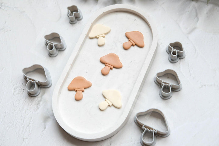 Mushroom Clay Cutter: Polymer Clay Earring & Cookie Tool
