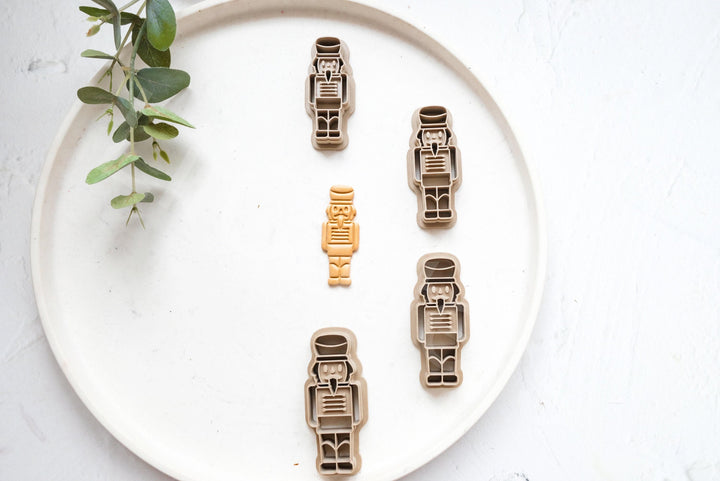 Nutcracker Polymer Clay Cutters: Christmas Earring DIY