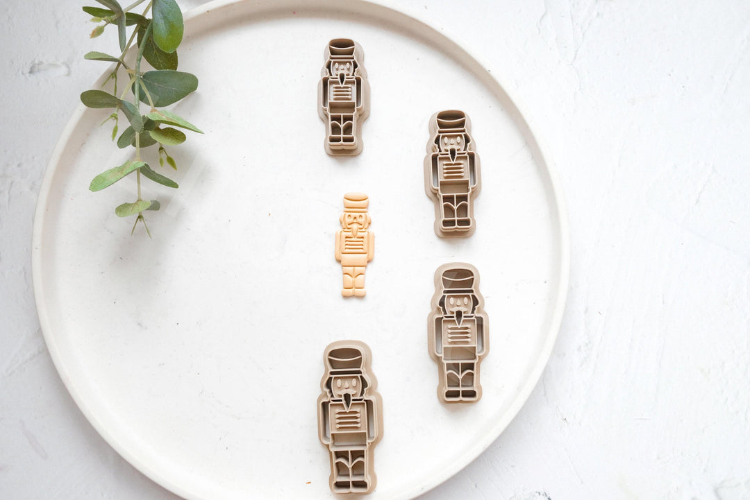 Nutcracker Polymer Clay Cutters: Christmas Earring DIY