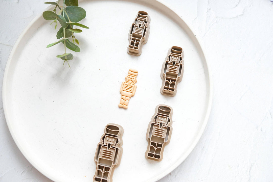 Nutcracker Polymer Clay Cutters: Christmas Earring DIY