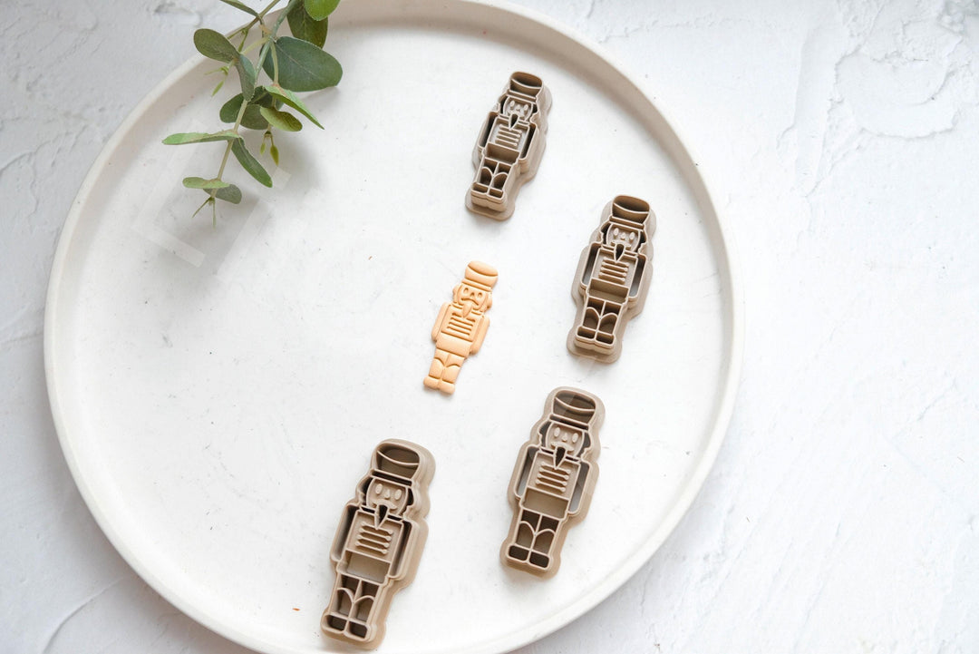 Nutcracker Polymer Clay Cutters: Christmas Earring DIY