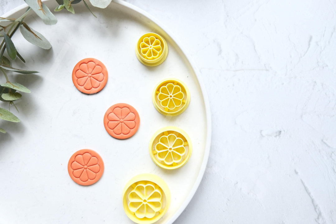 Fruit Polymer Clay Cutter: Orange, Lemon, Lime Earring Cutters