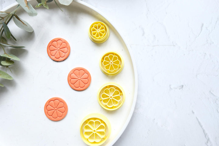 Fruit Polymer Clay Cutter: Orange, Lemon, Lime Earring Cutters