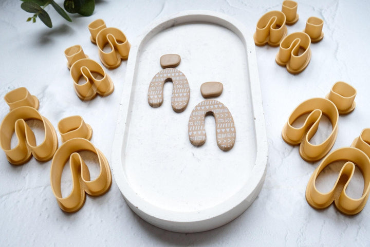Boho Arch Polymer Clay Earring Cutters: 3D Printed PLA (Set of Pair)
