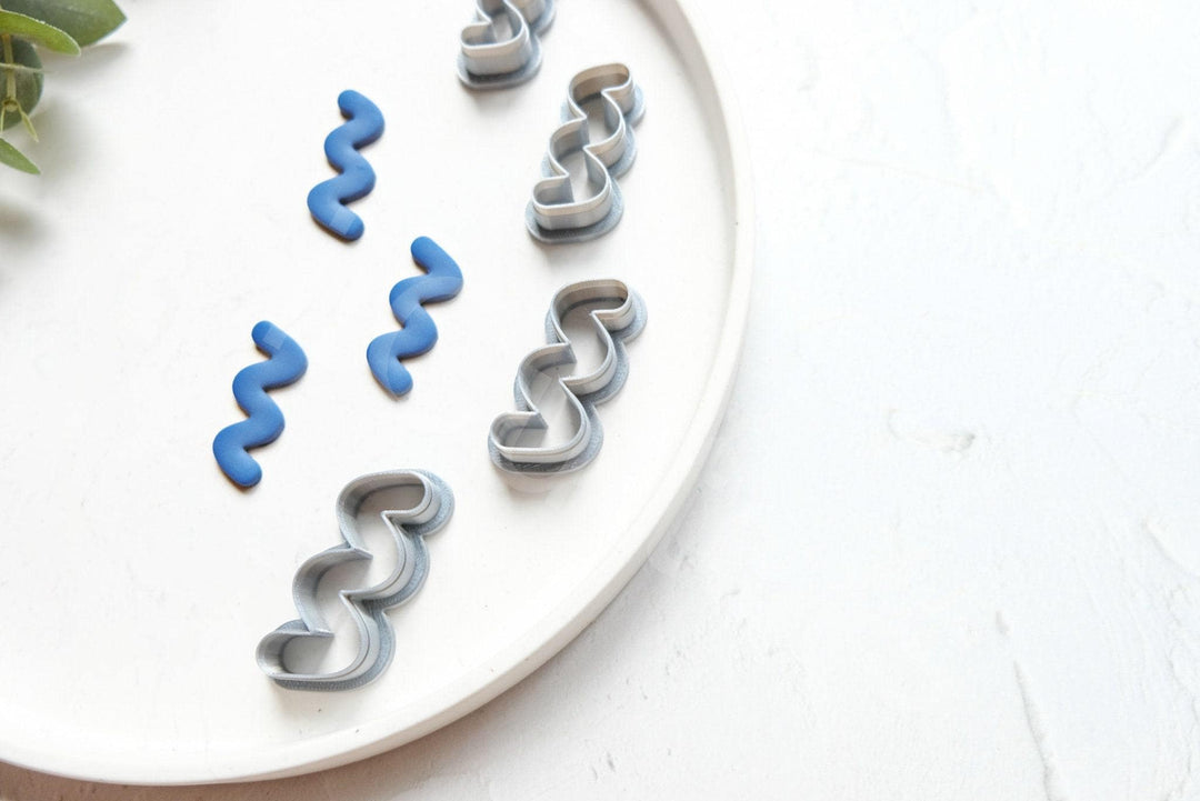 Line Clay Cutter Set: Geometric Polymer Clay Earring Cutters