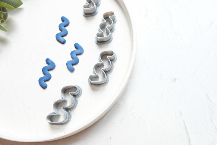 Line Clay Cutter Set: Geometric Polymer Clay Earring Cutters
