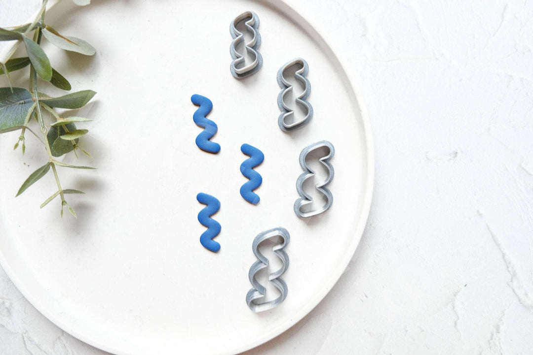 Line Clay Cutter Set: Geometric Polymer Clay Earring Cutters