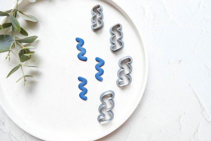 Line Clay Cutter Set: Geometric Polymer Clay Earring Cutters