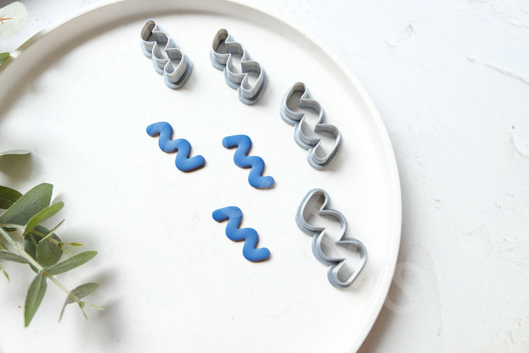 Line Clay Cutter Set: Geometric Polymer Clay Earring Cutters