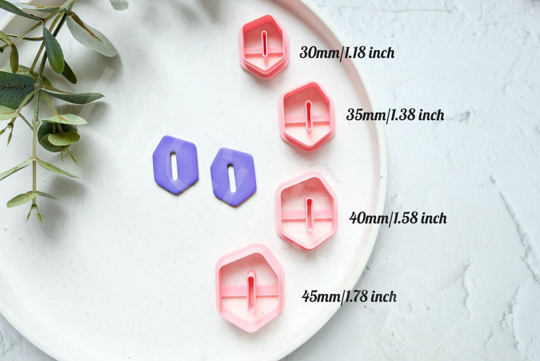 Boho Donut Polymer Clay Cutter: Earring & Hair Clip Mold