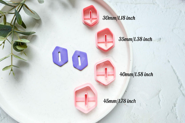 Boho Donut Polymer Clay Cutter: Earring & Hair Clip Mold