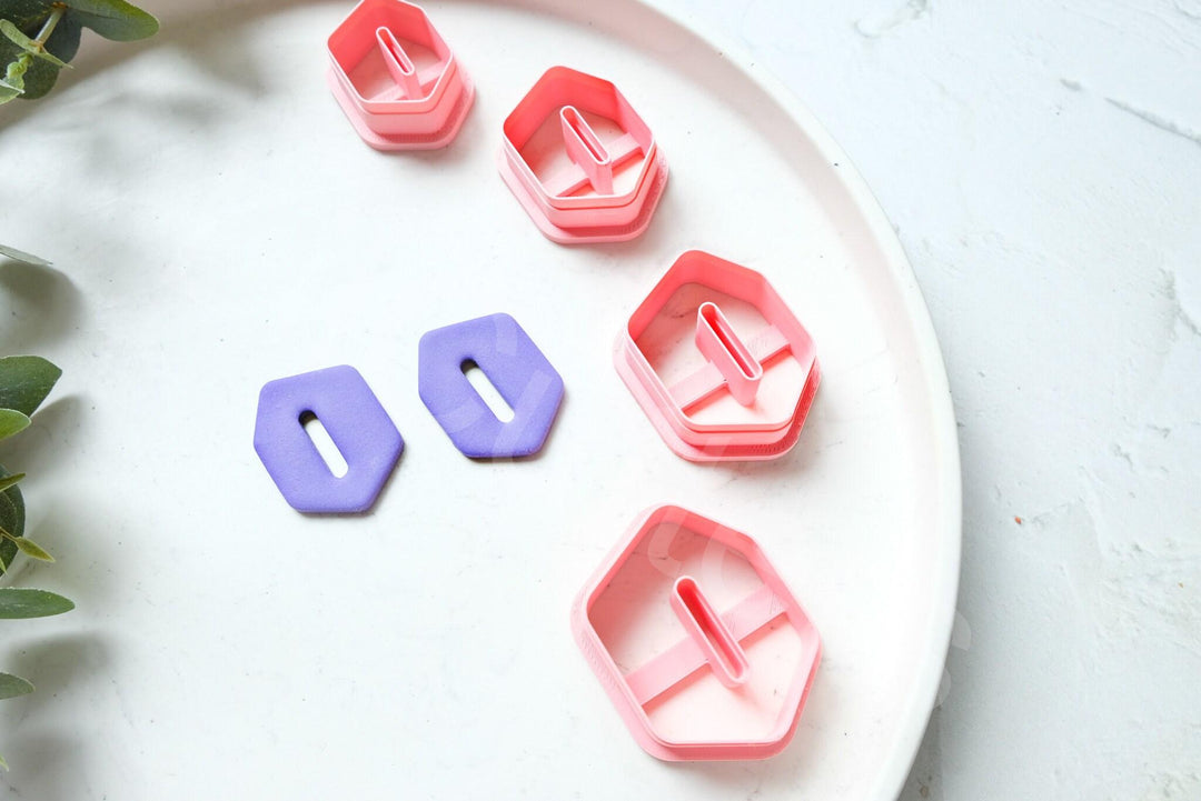 Boho Donut Polymer Clay Cutter: Earring & Hair Clip Mold