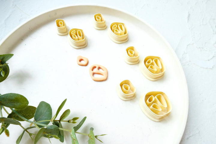 Boho Polymer Clay Earring Cutters: Organic Shape Set (2pc)