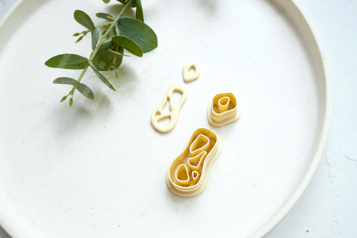 Boho Polymer Clay Earring Cutters: Organic Shapes, Set of 3