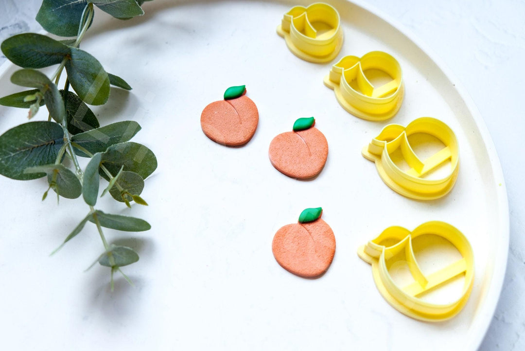 Peach Clay Cutter Set: Polymer Clay Earring Cutters