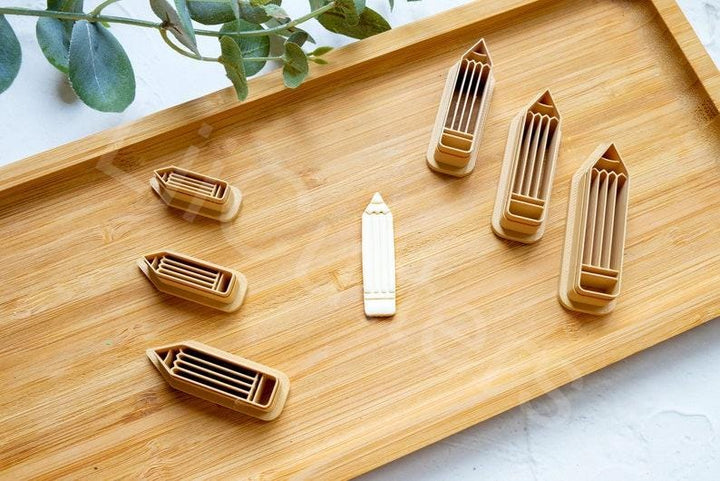 Pencil Polymer Clay Cutter: Back to School Earring Tool