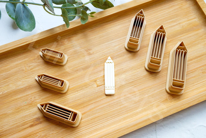 Pencil Polymer Clay Cutter: Back to School Earring Tool