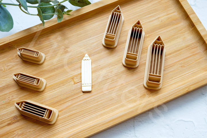 Pencil Polymer Clay Cutter: Back to School Earring Tool