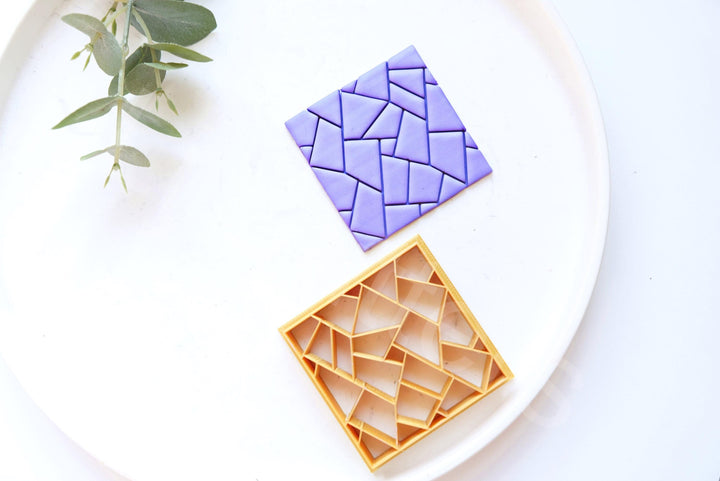 Polygon Polymer Clay Cutter: Texture Tool, Earring Making