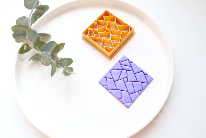 Polygon Polymer Clay Cutter: Texture Tool, Earring Making