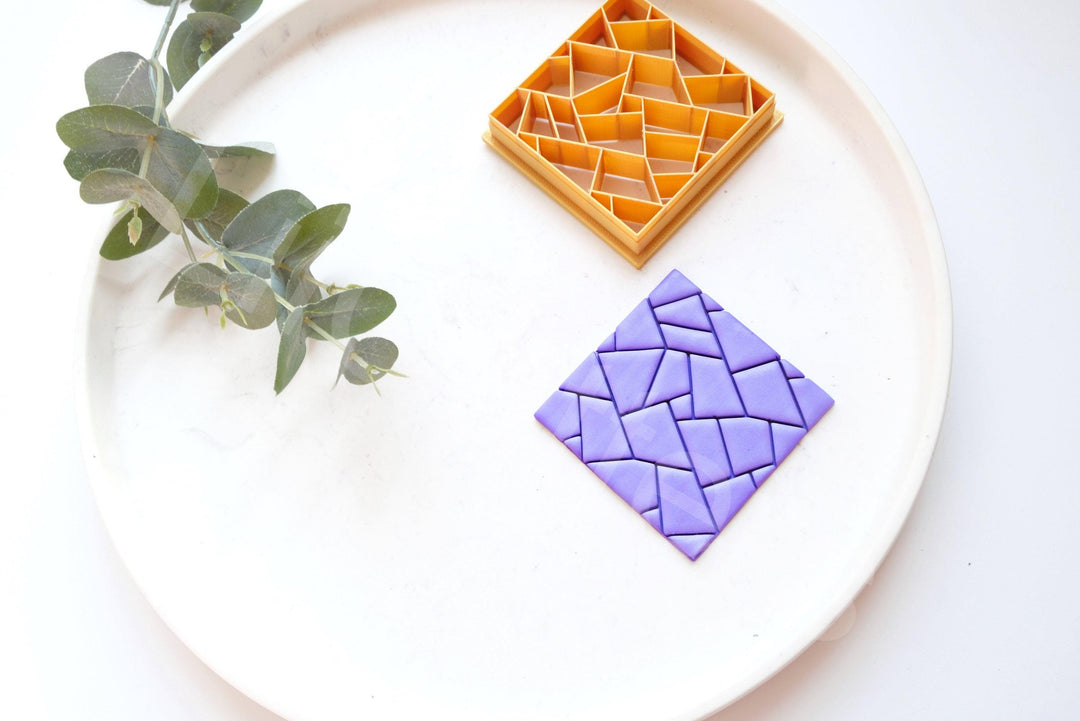 Polygon Polymer Clay Cutter: Texture Tool, Earring Making