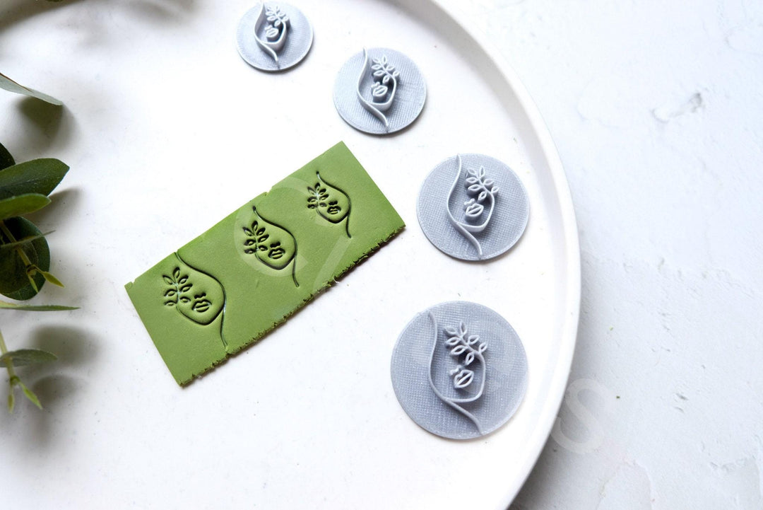 Woman Face Polymer Clay Stamp: Earring Making Tool