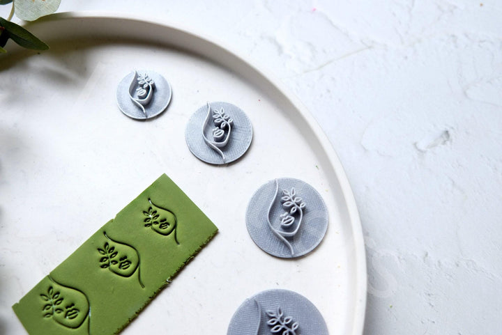 Woman Face Polymer Clay Stamp: Earring Making Tool