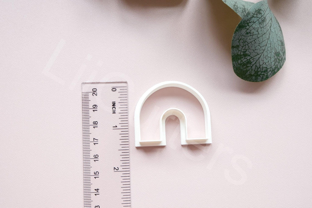 Rainbow Polymer Clay Cutter: Arch Earring, Cookie, Hair Clip Tool